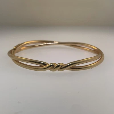 DAVID YURMAN НЕПРЕРЫВНОСТИ ЦЕНТР ТВИСТ БРАСЛЕТ 18K РОЗОВОЕ ЗОЛОТО РАЗМЕР S 5,5-6» ЗАПЯСТЬЕ - Изображение 1 из 4