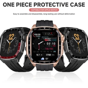 Silicone Sport Band & Metal Case for Apple Watch Series 11/10 46mm Rubber Strap - Picture 1 of 25