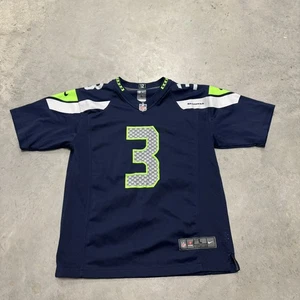 NIKE On Field Seattle Seahawks NFL Football Russell Wilson #3 Jersey Youth Large - Picture 1 of 6