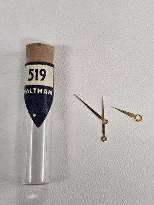 Nuevo Antiguo Stock Genuino Waltham Reloj Pulsera Manecillas Lote #87507-8 / Ref.#519 Foto 1 de 4