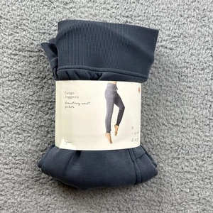 A New Day Women's Size XL Cargo Joggers with Side Pockets Navy Blue - Picture 1 of 5