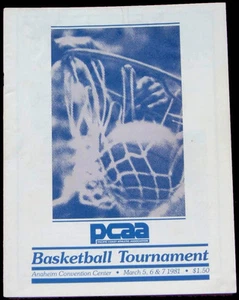 1981 Pacific Coast Athletic Association Basketball Turnier Programm - PCAA - Bild 1 von 1