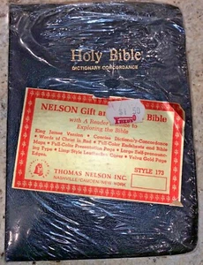 Holy Bible Nelson King James Version Red Letter Edition Dictionary Concordance - Picture 1 of 2