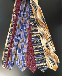 J Garcia Scales, Emerging Elephant, Duckworm Alarm, Chinese Dragon Tie Set Silk - Picture 1 of 13