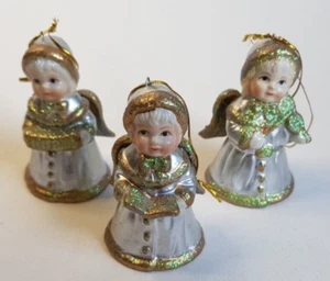 Set Weihnachtsengel Glocke Weihnachtsbaumschmuck Weihnachtsbaumanhänger Vtg. - Bild 1 von 10