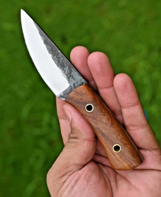 M DAMASCUS Custom Hand Made Hunting Skinning Knife - Hand Forged Carbon Steel 2857