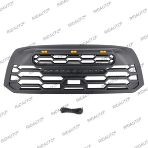 Front Grille Black Bumper Grill Fit For TOYOTA TUNDRA 2010-2013 With LED BAR - Picture 1 of 6