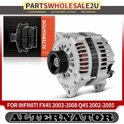 Alternador para INFINITI FX45 2003-2008 Q45 2002-2005 110A 12V en sentido horario 6 ranuras Foto 1 de 4