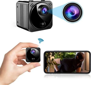 Mini Kamera 4K WLAN Überwachungskamera Live Übertragung Handy APP Wifi Kleine - Bild 1 von 18