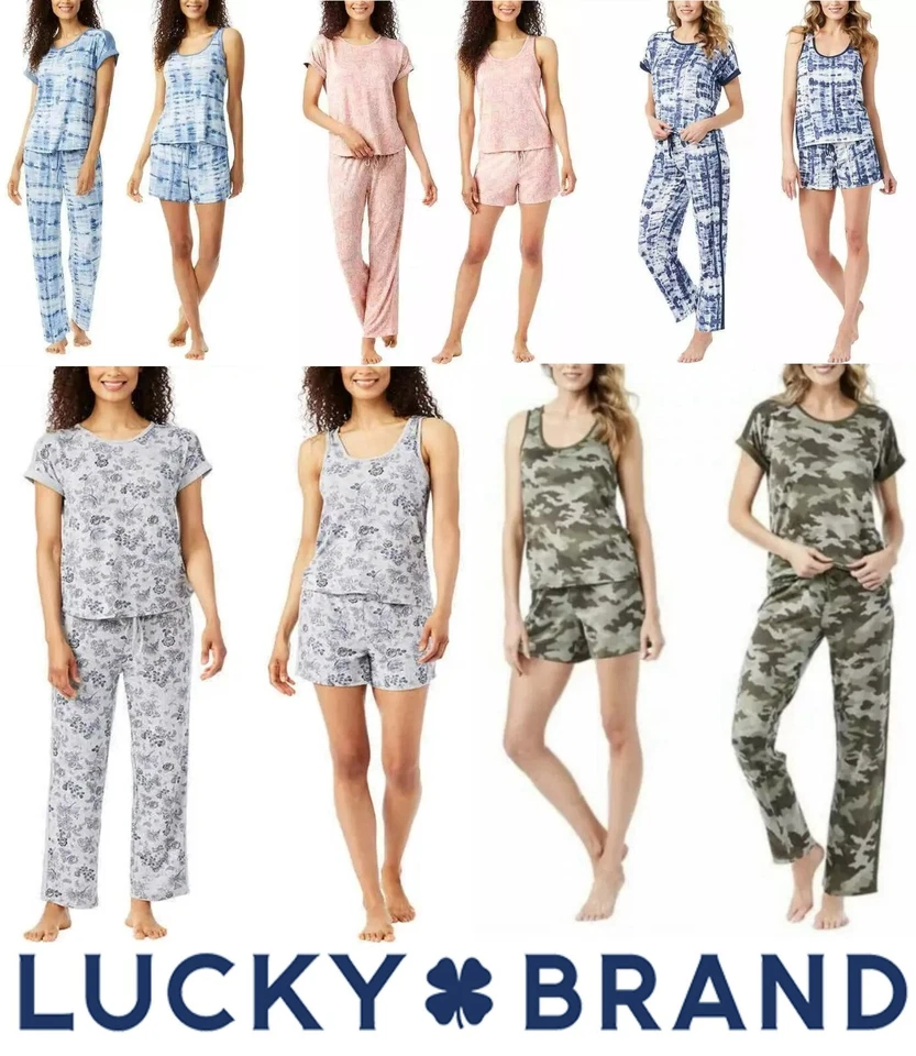 Lucky Brand Ladies' 4 piece Pajama Set - 1457525 - Image 1 of 1