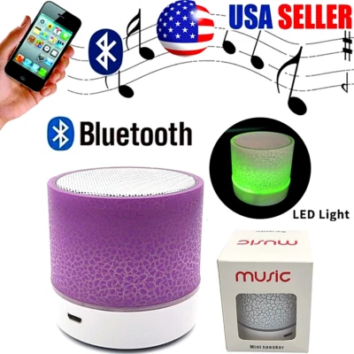 Bocinas Bluetooth Parlantes Portátiles Recargables Altavoz Portatil con Luz Led Foto 1 de 4