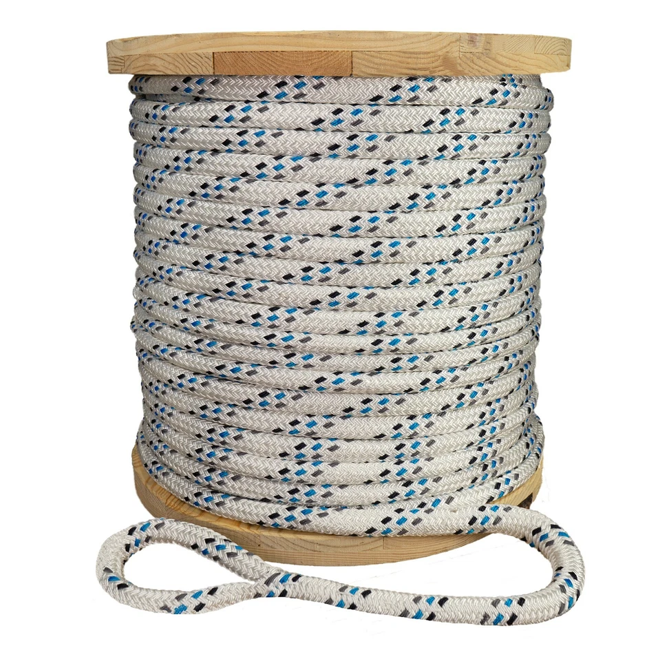 Strongest Double Braid Polyester Cable Wire Pull Pulling Rope W/ 6" Spliced Eyes - Image 1 of 4