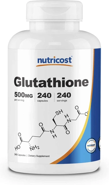Nutricost Glutathione Capsules 500mg - 240 Capsules