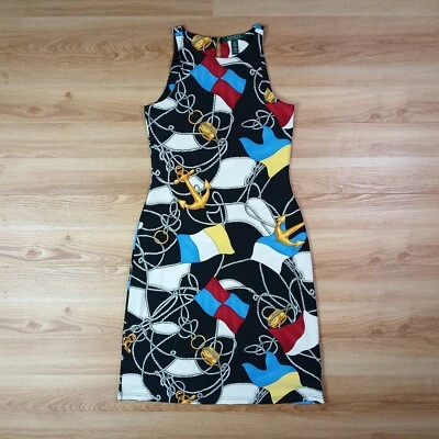 Ralph Lauren Sleeveless Nautical Anchor Sheath Dress Size Small - Image 1 of 4