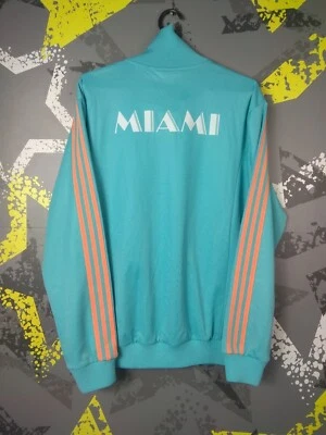 Chaqueta de fútbol americano retro vintage Inter Miami Icon Adidas para hombre talla XL ig93 Foto 1 de 4