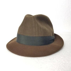 WILTREN CAPPELLO 57 58 VERDE CLASSICO FEDORA WOOL FELT HAT LANA BORSALINO WI7 - Picture 1 of 10
