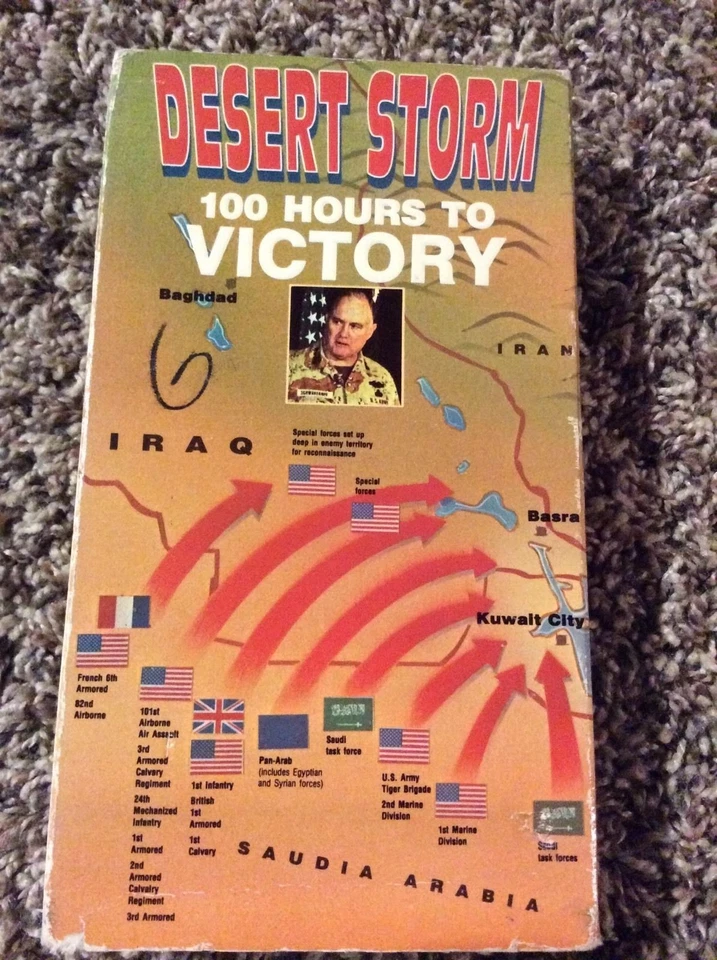 Desert Storm 100 Hours to Victory VHS Video Middle East War With The U.S. - Image 1 of 1