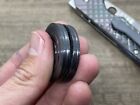 Black Zirconium Grooved CLICKY HAPTIC Coins Fidget