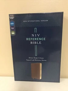 NIV Reference Bible Brown Leathersoft 2011 - Imagen 1 de 12