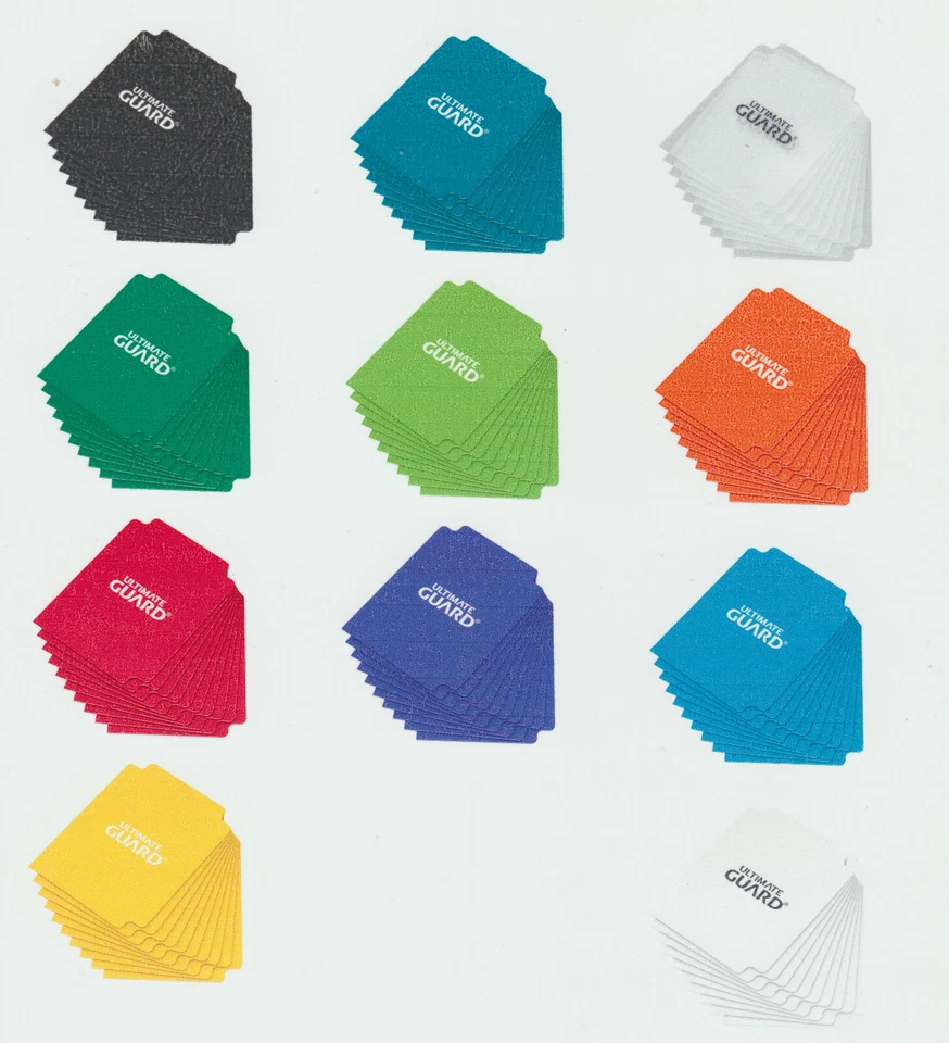 ULTIMATE GUARD DECK / STORAGE BOX CARD DIVIDERS(X10)  -  CHOOSE  YOUR COLOUR - Image 1 of 1