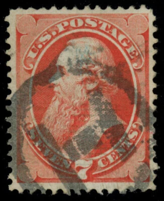 USA  Scott# 138A, USED, "I" Grill, NYFM Cancel, PSE Cert, SCV $800 (56194) - Image 1 of 2