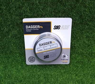 Sig Sauer Dagger Pb Airgun Pellets .22 Cal 16.6gr Domed - AIR-AMMO-DPB-22-250 - Image 1 of 2