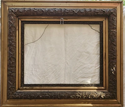 Antique  Gilt Gesso Frame  Viewing Size 19.5X15.5 inches - Image 1 of 4