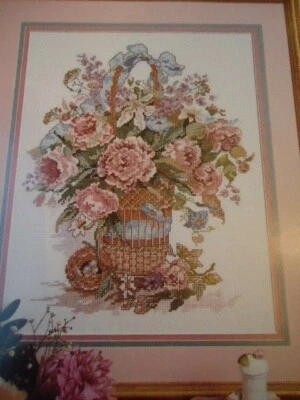 Candamar Designs “Basket Bouquet” Counted Cross Stitch Pattern/Chart #50627 - Image 1 of 4