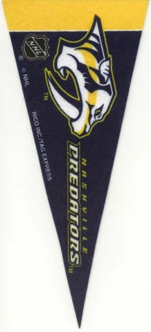 NASHVILLE PREDATORS MINI NHL FELT PENNANT 9" LONG OFFICIALLY LICENSED HOCKEY Cover