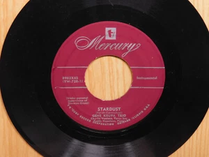 Gene Krupa Trio Jazz 45 Stardust bw St Louis Blues on Mercury - Picture 1 of 2