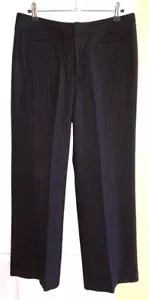 Pantalones HARRISON BANANA REPUBLIC negros forrados a rayas mezcla de lana elástica (4) - Imagen 1 de 7