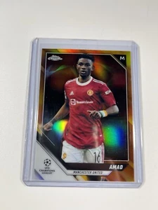 2021-22 Topps UCL Amad Diallo Orange Holo Foil Manchester United Ivory Coast #11 - Picture 1 of 6