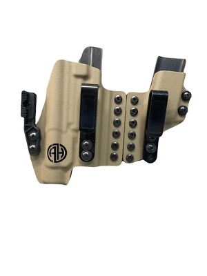 APOCALYPSE HOLSTERS “Rush“ G19 With Streamlight TLR-1 HL Sidecar Flex type HolsterIWB Appendix.