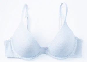 HERS BY HERMAN Camiseta Sujetador con aros Acolchado Mujer Talla 32B - Gris Jaspeado - Imagen 1 de 1