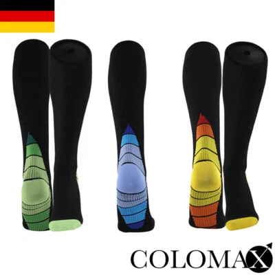COLOMAX Hochwertige Kompressionsstrümpfe für Damen und Herren Reisesocken