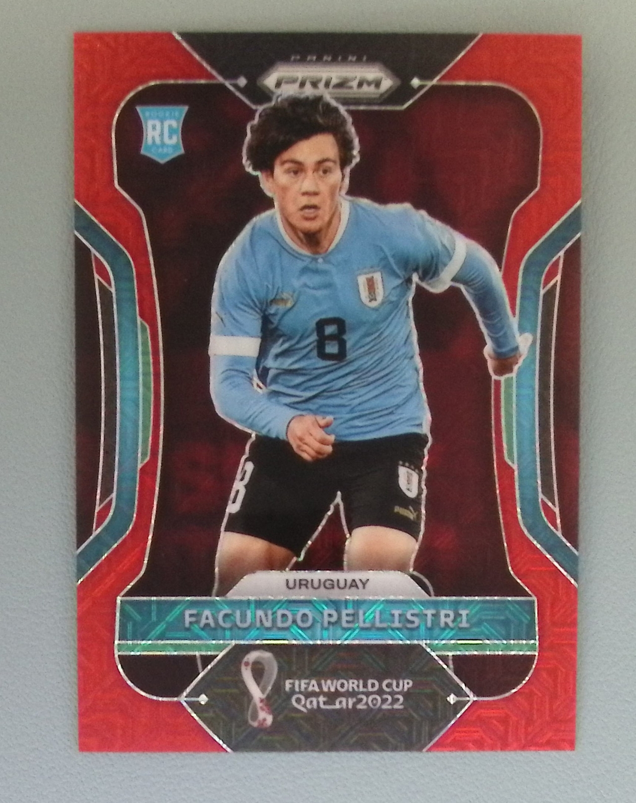 2022 Prizm World Cup Facundo Pellistri #275 RC Rookie Uruguay Red Mojo /99