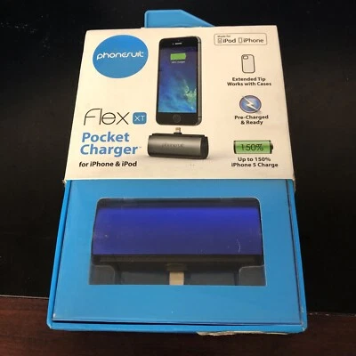 Phonesuit Flex XT Pocket Charger For iOS Devices iPhone blue - Image 1 of 4