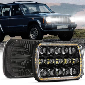 Pair 7x6'' 5x7''inch LED Headlights DRL Hi-Lo Beam For Chevy C6500 Kodiak 12V - Picture 1 of 12