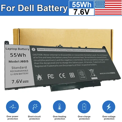 Batería de repuesto J60J5 para Dell Latitude E7270 E7470 Series MC34Y 242WD 55Wh Foto 1 de 4