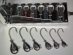 Saltwater Butterbean -2 Jig mold 1/2,3/4,1,1.5,2,3oz CNC Aluminum - Picture 1 of 6