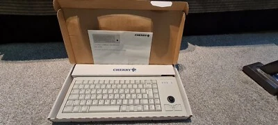 CHERRY G84-4400 Ultraslim  Trackball Keyboard Opened Never Used  - Image 1 of 3