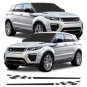 Check Side Stripes Decal Stickers Graphics Vinyl Kit Fit Range Rover Evoque 4x4 - Picture 1 of 3