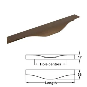 Hafele Noma Aluminium Profilgriff Küche Möbel Schrank Schublade Zugknauf - Bild 1 von 12