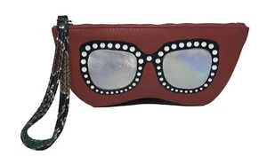 Jessica Simpson Woman's Clutch Red Color 5.5" Wristlet - Picture 1 of 4