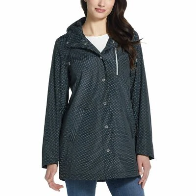 防水女式纽扣雨衣 — 第 1/4 张图片