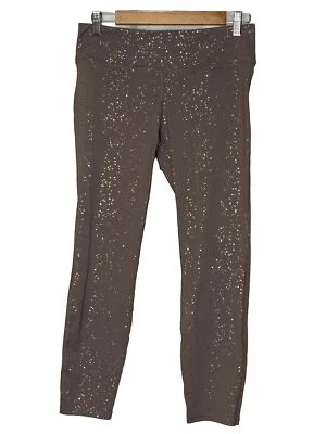 Jockey Women’s Tan Sparkle Leggings Athletic Yoga Gym Size Medium - Image 1 of 4
