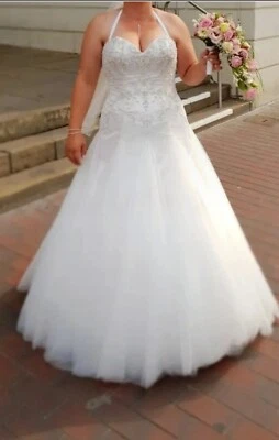 Designer Hochzeitskleid Sincerity Ivory Silver Gr. 42 A-Linie  - Bild 1 von 4