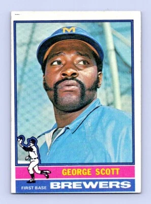 1976 Topps #15 George Scott Milwaukee Brewers Ex+ - Image 1 of 4
