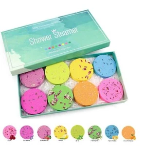 Natural Aromatherapy Essential Oil Spa Shower Steamers Gift Women Set 30g x 8pcs - Picture 1 of 4