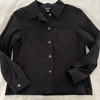 Blazer/chaqueta Rafaella/talla 16/fácil cuidado/elástico/negro/botón delantero Foto 1 de 4